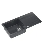 K&ouml;&ouml;givalamu Quadron Evan 146, graniit, 100 cm x 50 cm x 21 cm, must v./roostevaba teras v./hall v.