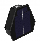 Seinapealne p&auml;ikesepaneeliga valgusti CristalRecord Diamant, IP54, must v.