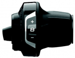 K&auml;iguvahetuse nupp Shimano Tourney SL-RV400 8-speed ASLRV4008RA, plastik/teras, must