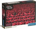 Pusle Clementoni Netflix Squid Game 39858, 70 cm x 50 cm, 1000 tk, must v./punane v./roosa v.