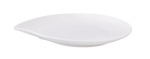 Taldrik magustoidu Ambition Fala Wave, 19.5 cm x 17.5 cm x 2 cm, valge