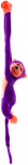 Pehme m&auml;nguasi ahv Lean Toys 16819, violetne, 80 cm