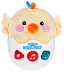 Muusikakast, tibu Roly Poly, 16 cm, valge/kollane