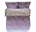 Voodipesukomplekt Rustilė Henna 6230, violetne, 200 x 200 cm