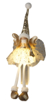 Dekoratsioon "Ingel" LED-valgustusega, 60 cm, 16 cm, kuldne v.