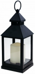 Dekoratsioon, sisseehitatud led valgustusega ''Latern'', 26 cm, 12 cm, must