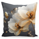 Dekoratiivpadjap&uuml;&uuml;r Mariall JMC-121, valge/kreemjasvalge/hall, 40 cm x 40 cm