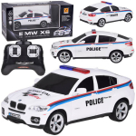 Rc politseiauto BMW X6, 1:24, valge