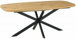 S&ouml;&ouml;gilaud pikendatav Home4you Ramona, pruun v./must v., 180 - 220 cm x 90 cm x 75 cm