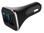 Auto laadija CC42976, 2 x USB Type A, must v.