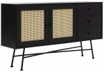 Konsoollaud Kalune Design Nala 160, must v., 40 cm x 160 cm x 90 cm