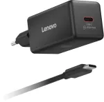 Telefoni laadija Lenovo 40AW65WBEU, USB Type-C, must v., 65 W