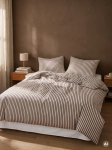 Voodipesukomplekt Homla Basic Aris 245448, pruun v./valge v./must v., 70 x 80 cm, 160 x 200 cm, 3 os.