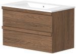 Vannitoakapp valamuga Raguvos Baldai Pure, copper oak v., 45.4 cm x 79 cm x 50 cm