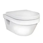 WC-pott, seinapealne Gustavsberg 5G84 Hygienic Flush, kaanega, 415 mm x 410 mm