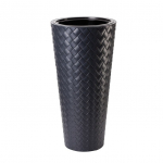 Lillepott Form Plastic Makata Slim 2830-014, plastik, tumehall v.