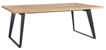 Laud Home4you Lisbon 18101, tamm v./must v., 220 cm x 100 cm x 75 cm