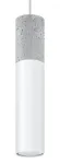 Valgusti rippuv Sollux Borgio 1 SL.0647, GU10, 1 x 40 W, valge v. / hall v.