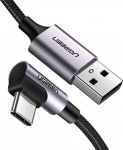 Juhe Ugreen 50941, USB/USB-C, 100 cm, must v./hall v.