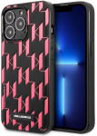 Telefoni &uuml;mbris Karl Lagerfeld Monogram Plaque Case, Apple iPhone 13 Pro Max, must v./roosa v.