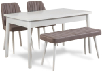 S&ouml;&ouml;gitoa komplekt Kalune Design Costa 0701 - 3 B, valge v./hall v.