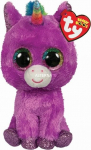 Pehme m&auml;nguasi TY Rosette Unicorn, violetne v., 15 cm