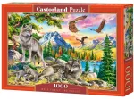 Pusle Castorland Wolf Family And Eagles 104970, 47 cm x 68 cm, 1000 tk, mitmev&auml;rviline