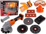 Laste t&ouml;&ouml;riistakomplekt Lean Toys Tool Set 13351, must v./oranž v./hall v.
