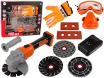 Laste t&ouml;&ouml;riistakomplekt Lean Toys Tool Set 13351, must v./oranž v./hall v.