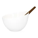 Salatikauss lusikatega Homla Basic, 24 cm, valge v.