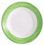 Supi taldrik prae Luminarc Brush, &Oslash; 22.5 cm, valge/roheline