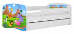 Lastevoodi Kocot Kids Babydreams Safari, valge v., 80 x 180 cm, voodipesu kastiga, ilma madratsita