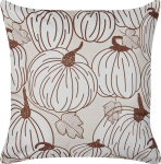 Dekoratiivne padi Beliani Gourd, pruun v./beež v., 45 cm x 45 cm