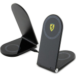 Juhtmevaba induktiivne laadija Ferrari Printed 2in1, MagSafe, must v., 15 W