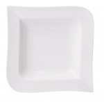 Taldrik magustoidu Ambition Fala Wave, 21 cm x 21 cm, valge
