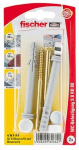 Kinnitusdetail wc potile Fischer, metall, 8 cm x 0.8 cm, 2 tk