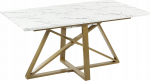 S&ouml;&ouml;gilaud pikendatav Beliani Maximus, kuldne v./valge v., 160 - 200 cm x 90 cm x 77 cm