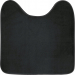 WC vaip Douceur Vitamine, must v., 45 cm x 45 cm