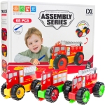 Konstruktor Stem Fire Trucks, 68 tk, mitmev&auml;rviline