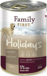 M&auml;rg koeratoit Family First Holidays Duck with Sweet Potatoes, pardiliha/magus kartul, 0.4 kg