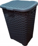 Pesukast Katex Rattan, 45 l, sinine v./must v., 31.6 cm x 40 cm