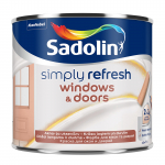 V&auml;rv, akendele/ustele Sadolin Simply Refresh, poolmatt, 0.5 l, valge v.