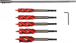 Puidu puur, komplekt Yato YT-44693, puit, keermega, hex 1/4, 25 mm x 16.5 cm