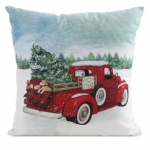 J&otilde;ulu dekoratiivne padjakate PSWA-326, valge v./punane v./roheline v., 45 cm x 45 cm