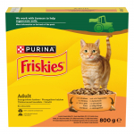 Kuiv kassitoit Friskies, kanaliha/k&ouml;&ouml;giviljad, 0.8 kg