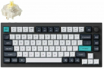 Juhtmevaba arvutiklaviatuur Keychron Q1 Max Q1M-M4 Gateron Jupiter Banana, EN, valge v./must v.