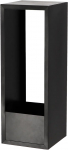 Rippuv lillepott Esschert Design PY170, raud, 18.5 cm x 18.2 cm, must v.