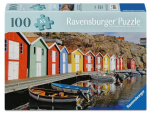 Pusle Ravensburger Colorful Houses Of Sweden, 21.8 cm x 29.5 cm, 100 tk, mitmev&auml;rviline