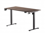 Arvutilaud reguleeritava k&otilde;rgusega, 120 cm x 60 cm, 71 - 116 cm, pruun v./must v.