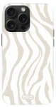 Telefoni &uuml;mbris Mio Sandy Zebra, Apple iPhone 15 Pro, valge v./hall v./beež v.